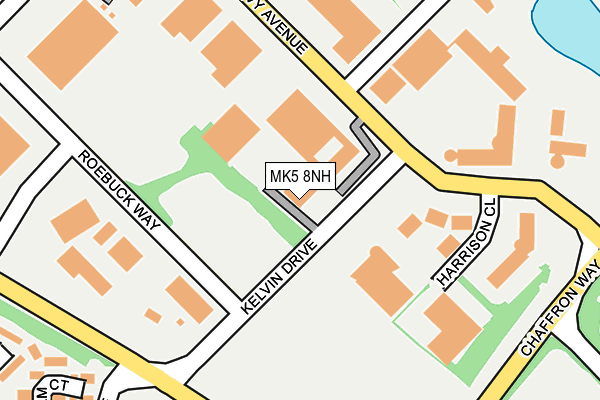 MK5 8NH map - OS OpenMap – Local (Ordnance Survey)