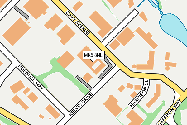 MK5 8NL map - OS OpenMap – Local (Ordnance Survey)