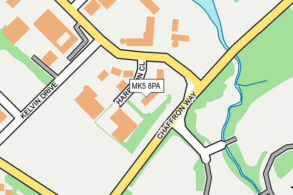 MK5 8PA map - OS OpenMap – Local (Ordnance Survey)
