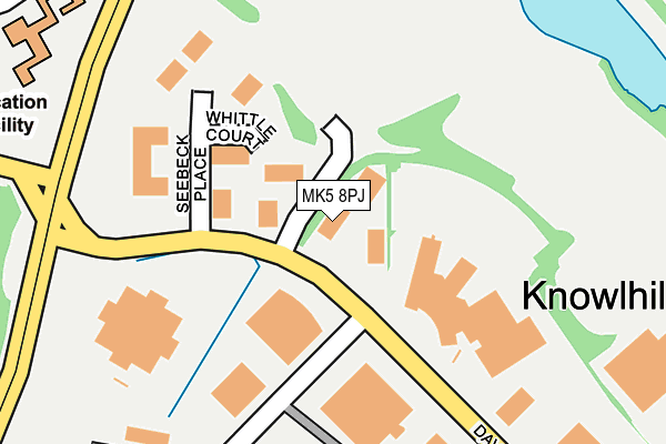 MK5 8PJ map - OS OpenMap – Local (Ordnance Survey)