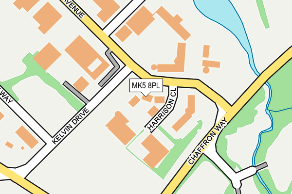 MK5 8PL map - OS OpenMap – Local (Ordnance Survey)
