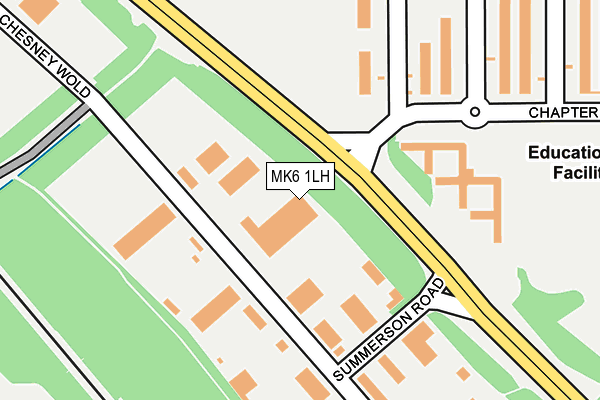 MK6 1LH map - OS OpenMap – Local (Ordnance Survey)