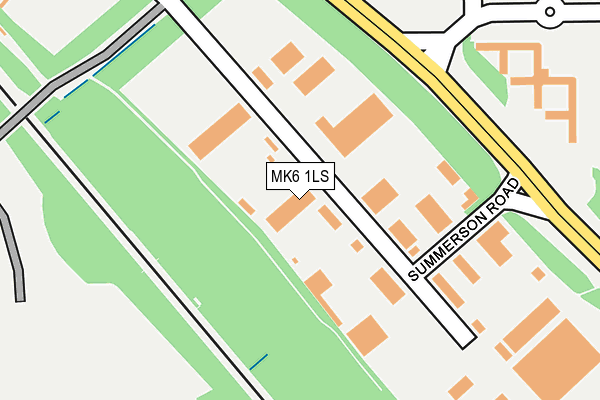 MK6 1LS map - OS OpenMap – Local (Ordnance Survey)