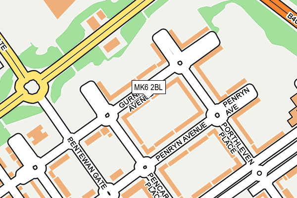 MK6 2BL map - OS OpenMap – Local (Ordnance Survey)