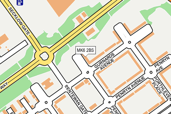 MK6 2BS map - OS OpenMap – Local (Ordnance Survey)