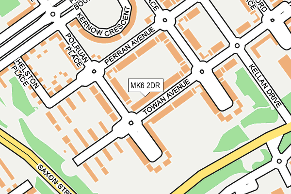 MK6 2DR map - OS OpenMap – Local (Ordnance Survey)