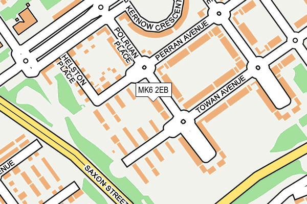 MK6 2EB map - OS OpenMap – Local (Ordnance Survey)