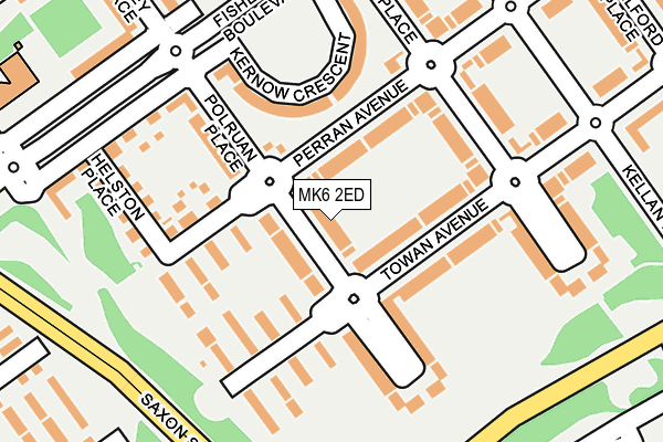 MK6 2ED map - OS OpenMap – Local (Ordnance Survey)