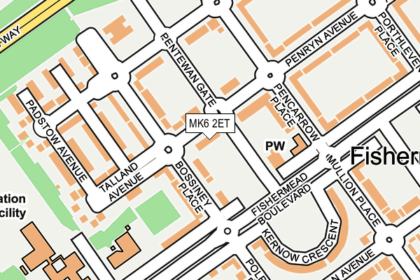 MK6 2ET map - OS OpenMap – Local (Ordnance Survey)