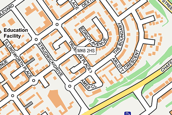 MK6 2HS map - OS OpenMap – Local (Ordnance Survey)