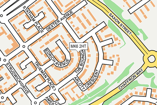 MK6 2HT map - OS OpenMap – Local (Ordnance Survey)