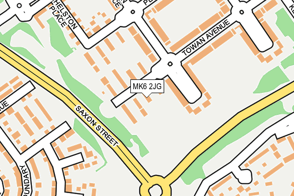 MK6 2JG map - OS OpenMap – Local (Ordnance Survey)