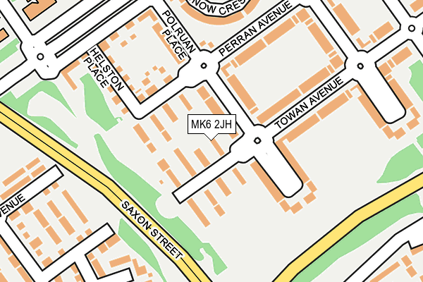 MK6 2JH map - OS OpenMap – Local (Ordnance Survey)