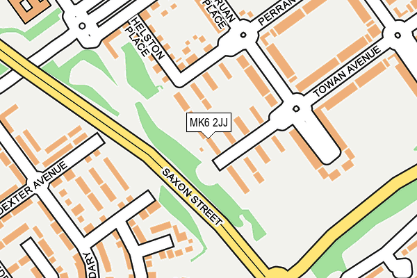 MK6 2JJ map - OS OpenMap – Local (Ordnance Survey)