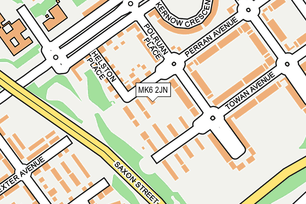 MK6 2JN map - OS OpenMap – Local (Ordnance Survey)