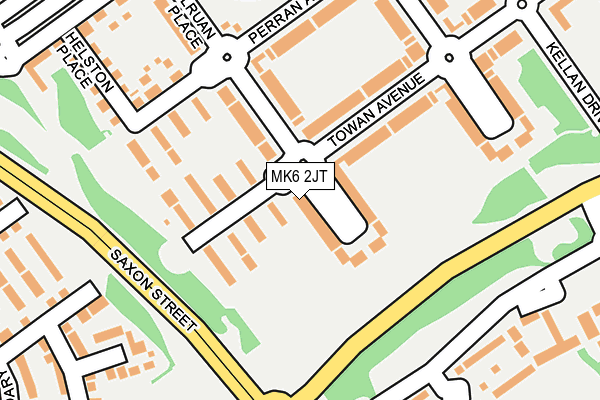 MK6 2JT map - OS OpenMap – Local (Ordnance Survey)