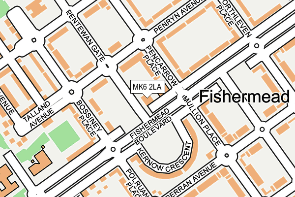 MK6 2LA map - OS OpenMap – Local (Ordnance Survey)