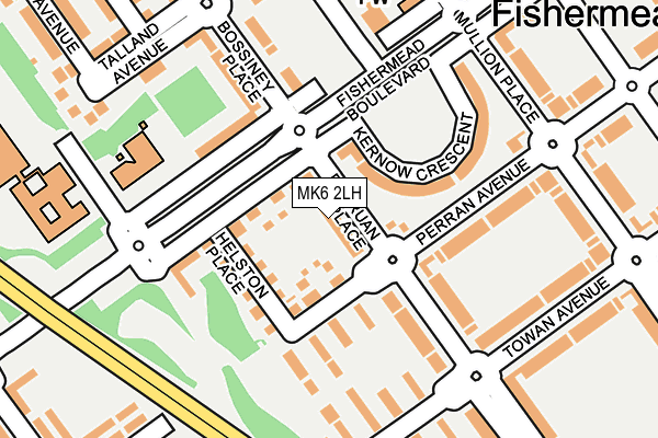 MK6 2LH map - OS OpenMap – Local (Ordnance Survey)