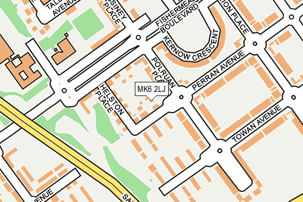 MK6 2LJ map - OS OpenMap – Local (Ordnance Survey)