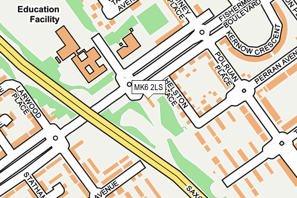 MK6 2LS map - OS OpenMap – Local (Ordnance Survey)