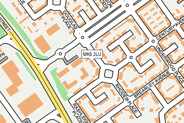 MK6 2LU map - OS OpenMap – Local (Ordnance Survey)