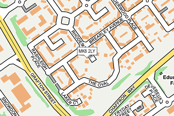 MK6 2LY map - OS OpenMap – Local (Ordnance Survey)
