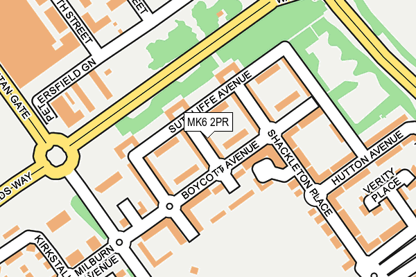 MK6 2PR map - OS OpenMap – Local (Ordnance Survey)
