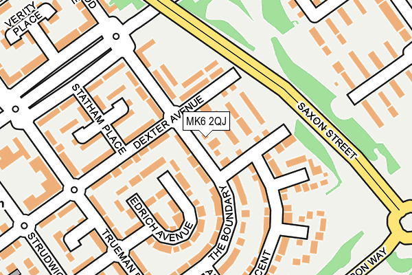 MK6 2QJ map - OS OpenMap – Local (Ordnance Survey)