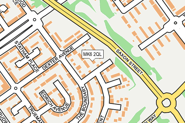 MK6 2QL map - OS OpenMap – Local (Ordnance Survey)