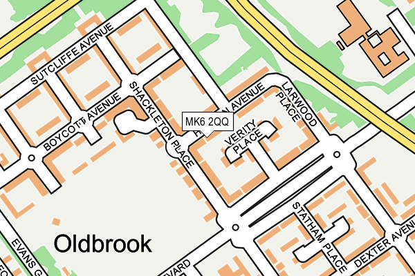 MK6 2QQ map - OS OpenMap – Local (Ordnance Survey)