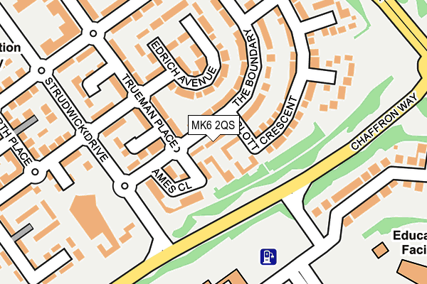 MK6 2QS map - OS OpenMap – Local (Ordnance Survey)