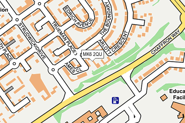 MK6 2QU map - OS OpenMap – Local (Ordnance Survey)
