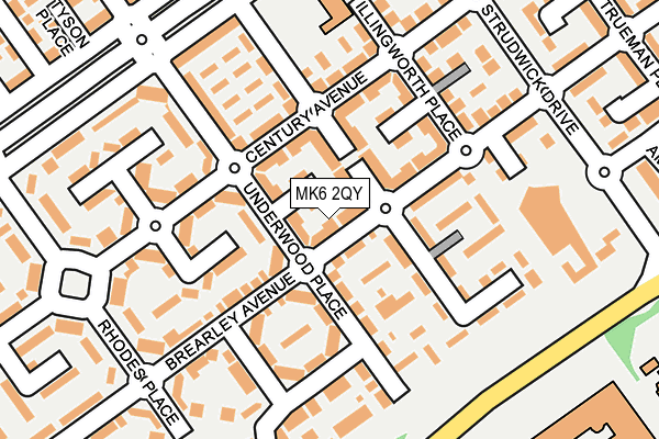 MK6 2QY map - OS OpenMap – Local (Ordnance Survey)