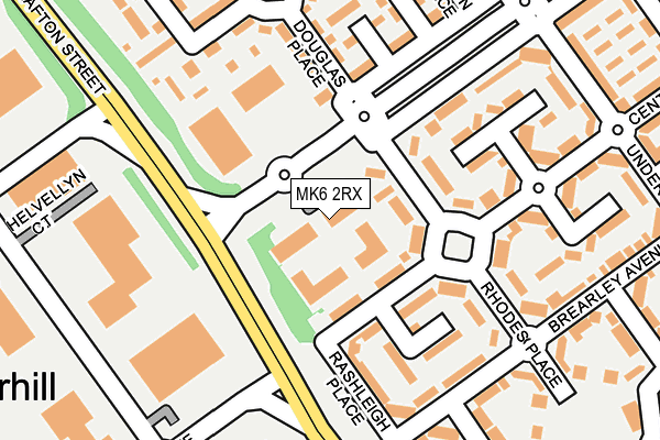 MK6 2RX map - OS OpenMap – Local (Ordnance Survey)