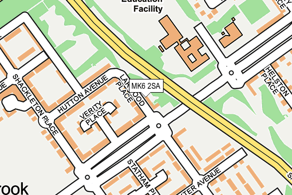 MK6 2SA map - OS OpenMap – Local (Ordnance Survey)