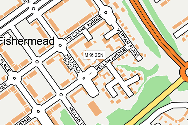 MK6 2SN map - OS OpenMap – Local (Ordnance Survey)