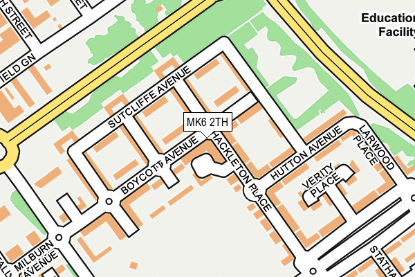 MK6 2TH map - OS OpenMap – Local (Ordnance Survey)