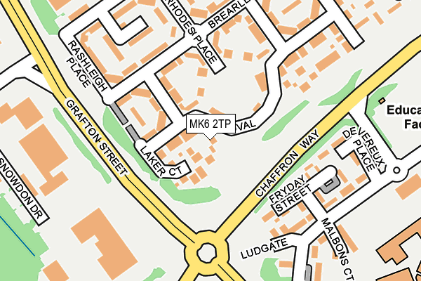 MK6 2TP map - OS OpenMap – Local (Ordnance Survey)