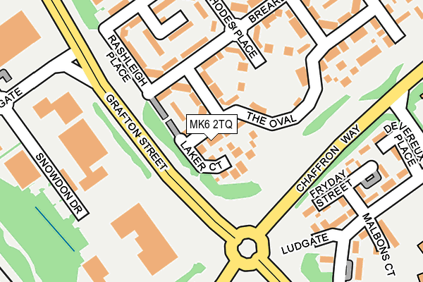 MK6 2TQ map - OS OpenMap – Local (Ordnance Survey)
