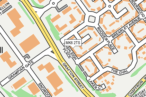 MK6 2TS map - OS OpenMap – Local (Ordnance Survey)