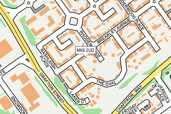 MK6 2UD map - OS OpenMap – Local (Ordnance Survey)