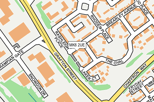 MK6 2UE map - OS OpenMap – Local (Ordnance Survey)