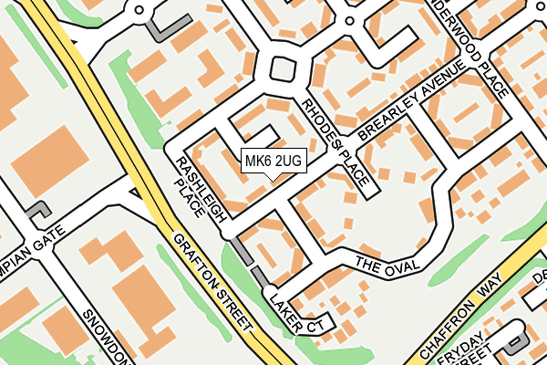 MK6 2UG map - OS OpenMap – Local (Ordnance Survey)