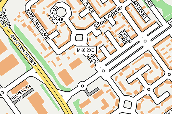 MK6 2XQ map - OS OpenMap – Local (Ordnance Survey)