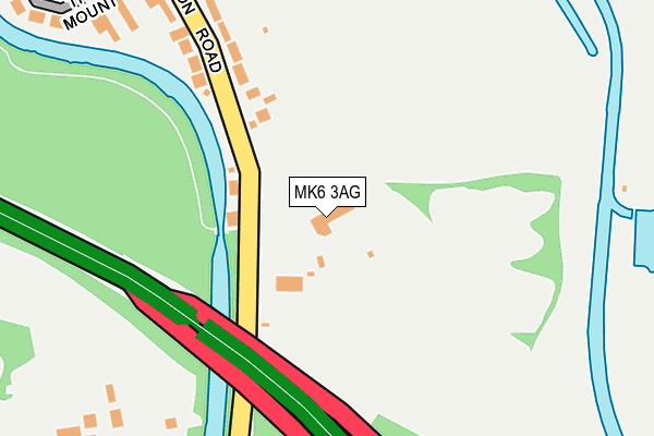 MK6 3AG map - OS OpenMap – Local (Ordnance Survey)