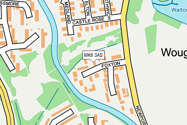 MK6 3AS map - OS OpenMap – Local (Ordnance Survey)