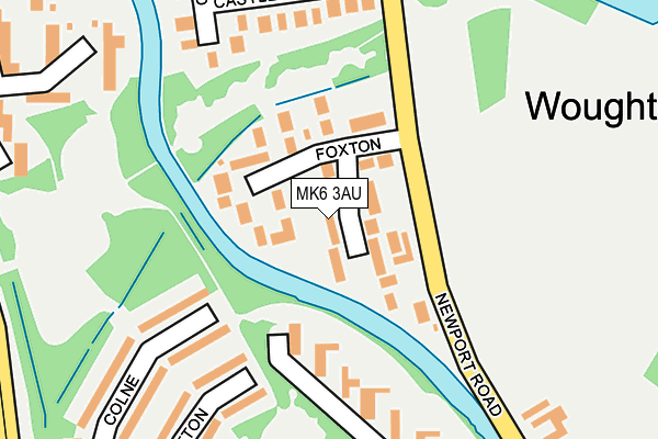 MK6 3AU map - OS OpenMap – Local (Ordnance Survey)