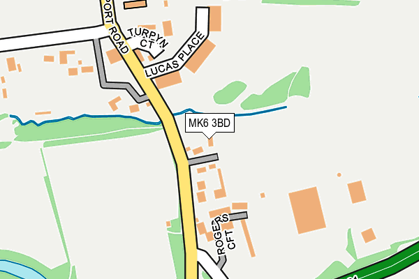 MK6 3BD map - OS OpenMap – Local (Ordnance Survey)