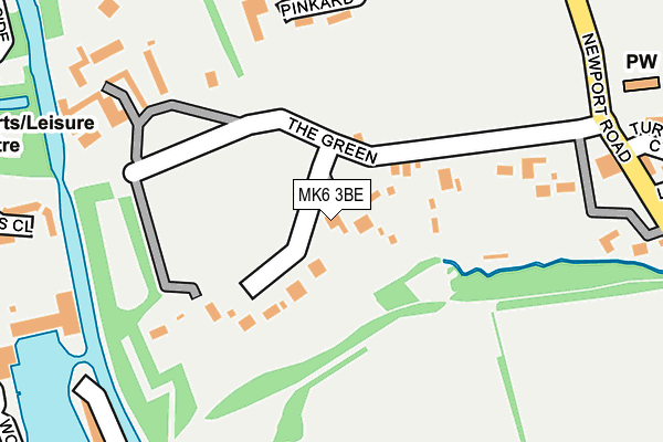 MK6 3BE map - OS OpenMap – Local (Ordnance Survey)