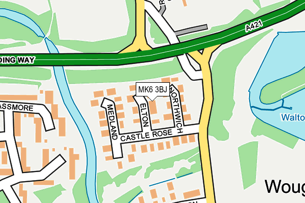 MK6 3BJ map - OS OpenMap – Local (Ordnance Survey)